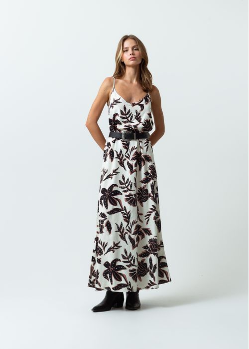 Vestido largo estampado para el fin de semana