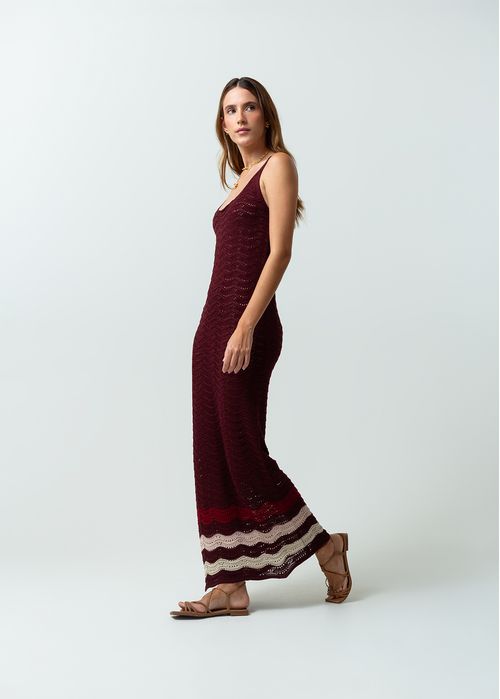 Vestido largo tejido