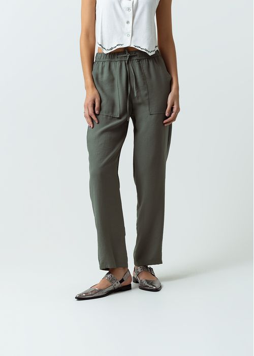 Pantalón Relax tiro alto tipo papper bag