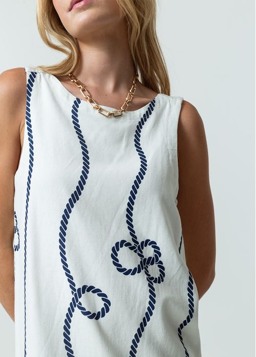 Vestido corto estampado para el verano