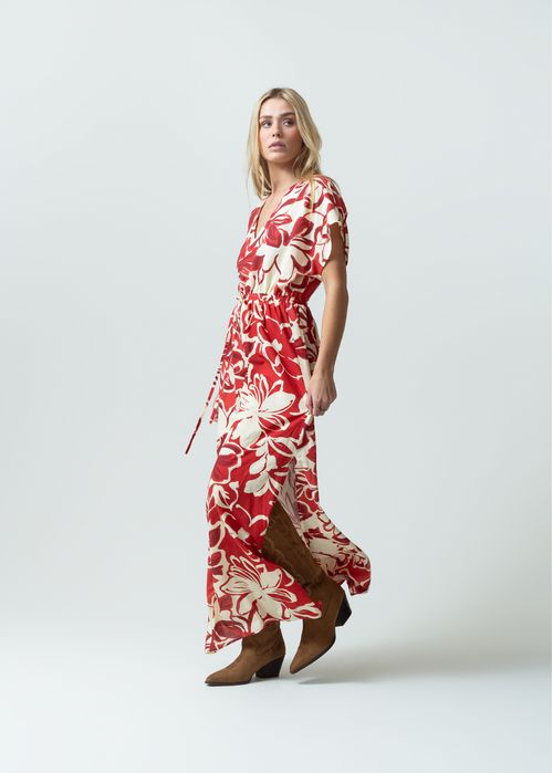 Vestido largo de flores para el fin de semana