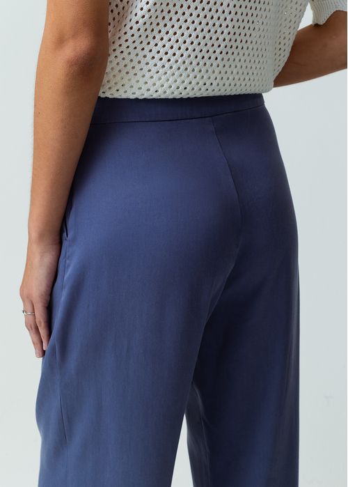 Pantalón Wide Leg Long tiro súper alto tipo lino