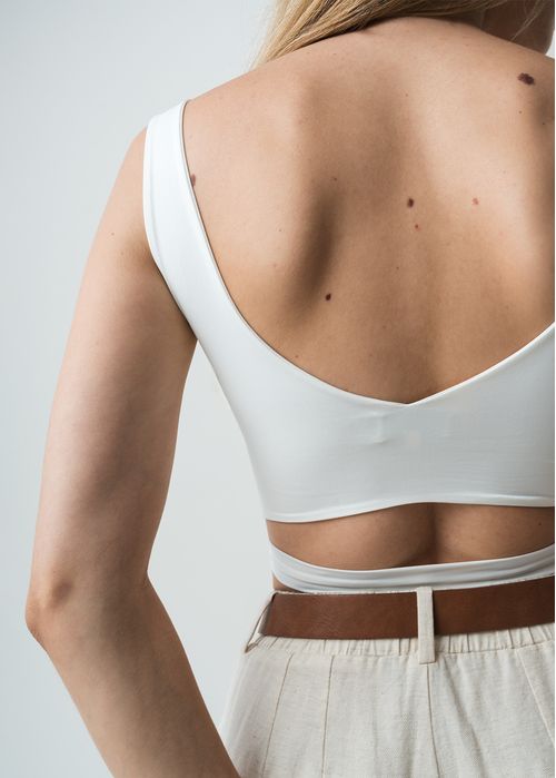 Camiseta manga sisa de silueta ajustada