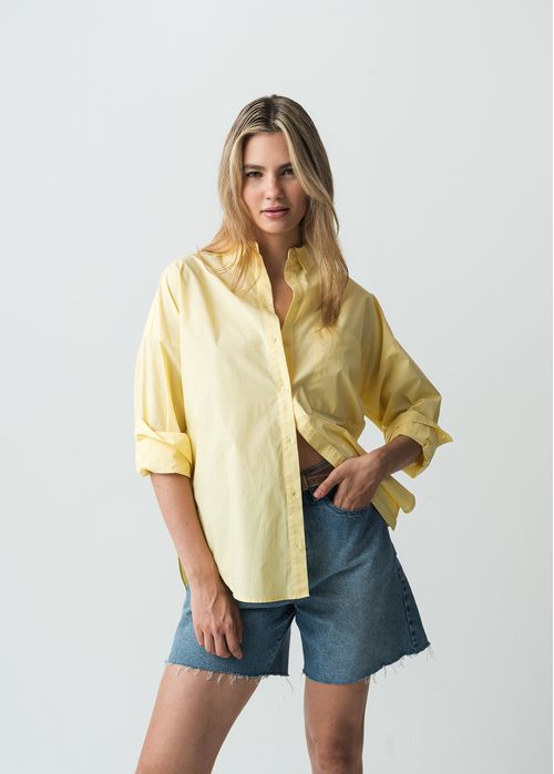 Camisa manga larga de diseño abierto