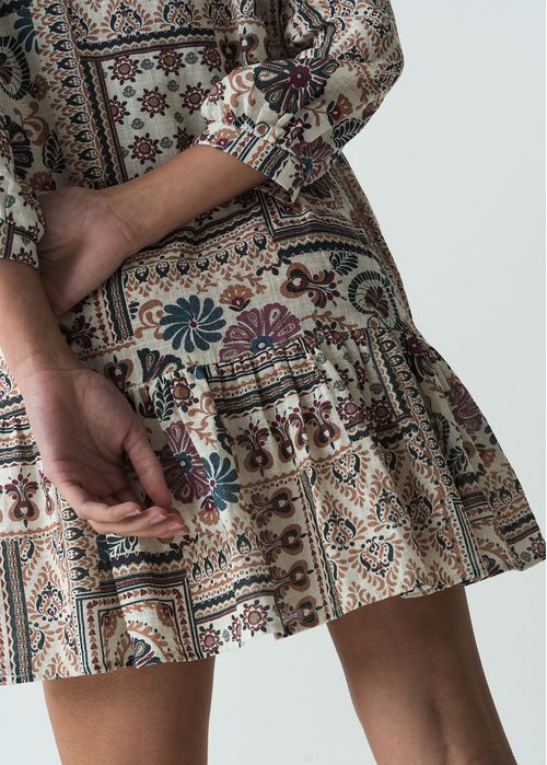 Vestido corto estampado