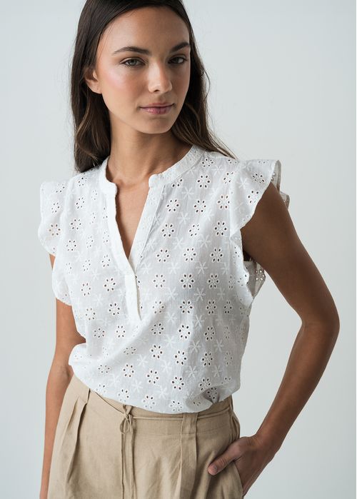 Camisa manga sisa con bolero