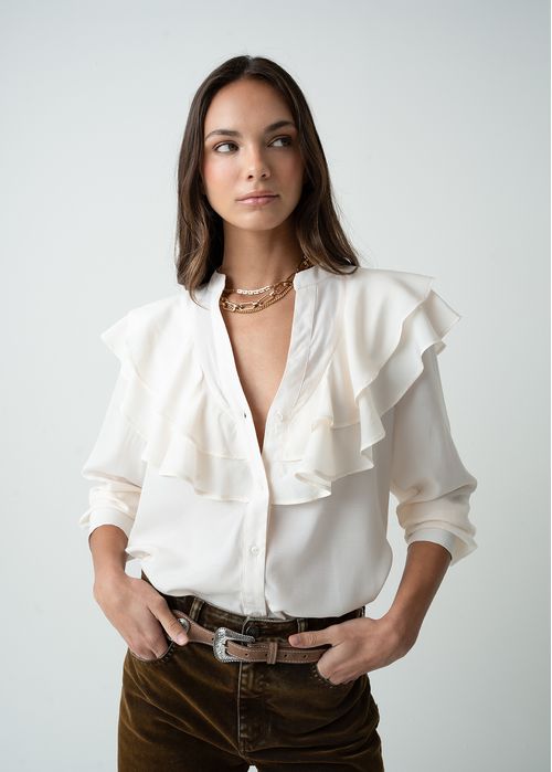 Camisa manga larga con bolero