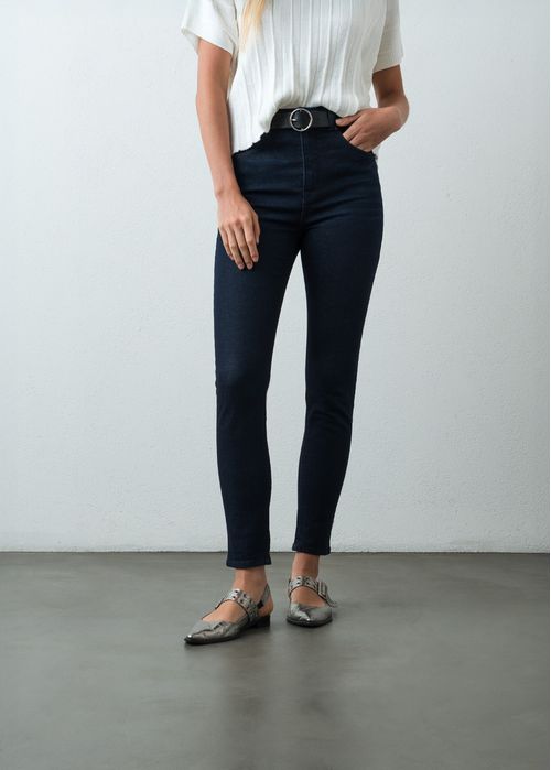 Jean Skinny tiro alto cinco bolsillos