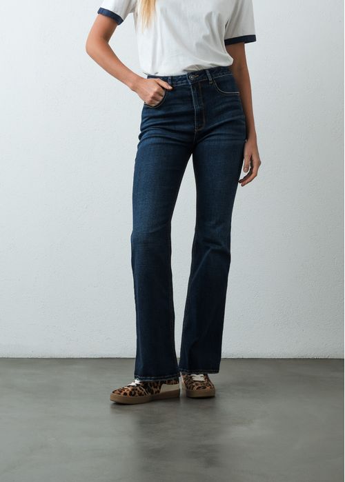 Jean Flare tiro alto tono medio