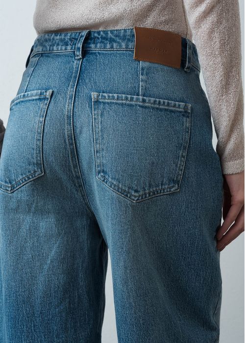 Jean Barrel tiro medio tono claro