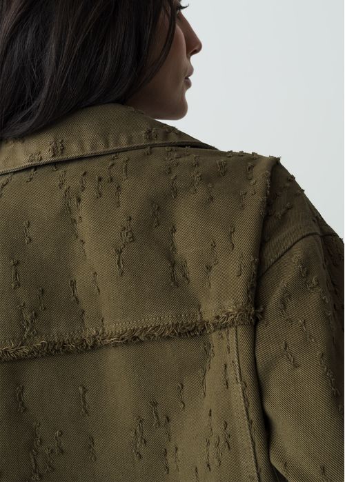 Chaqueta tipo Trucker en denim