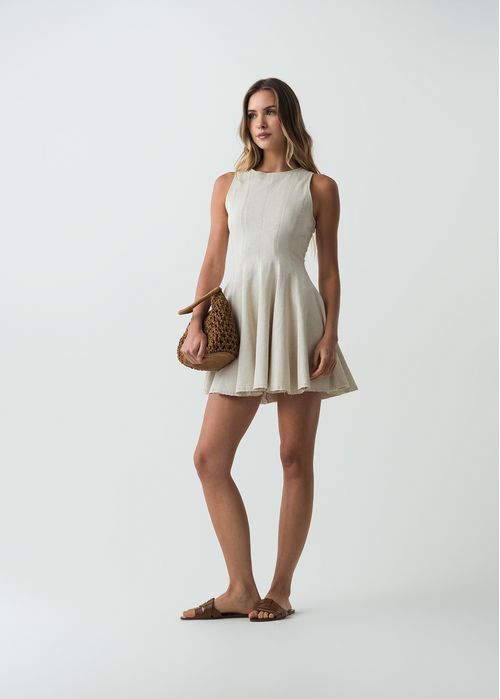 Vestido corto manga sisa para días soleados