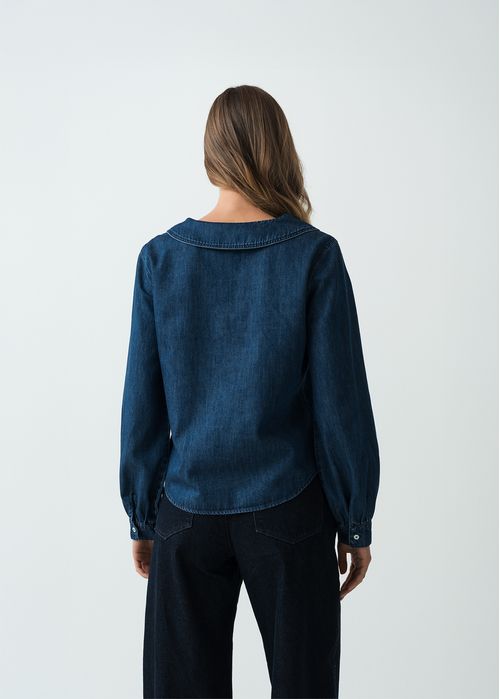 Camisa manga larga en denim