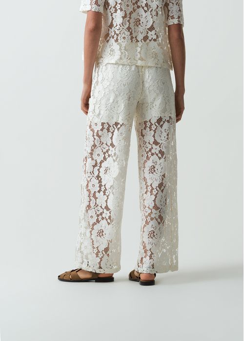 Pantalón en tela tejida