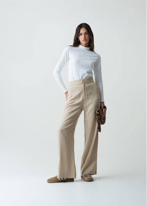 Camiseta de manga larga y cuello alto