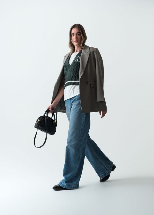 Chaqueta tipo abrigo elegante