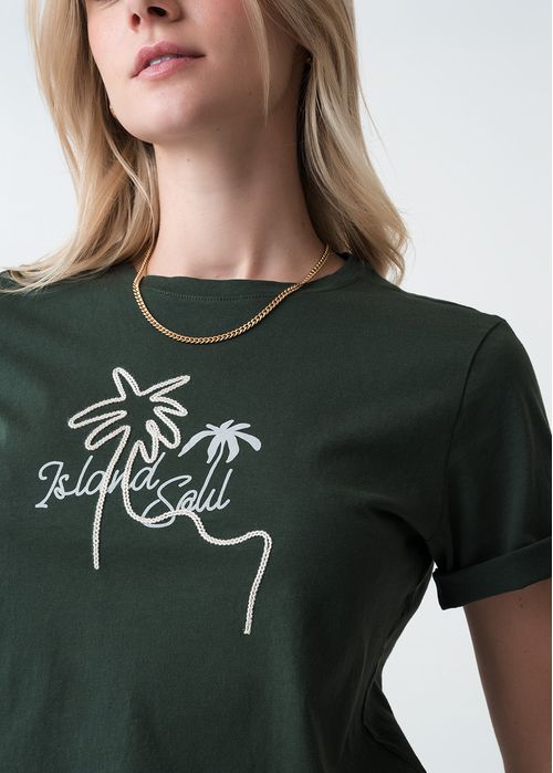 Camiseta manga corta con estampado