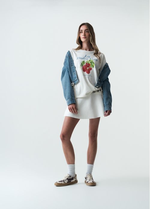 Camiseta manga corta estampada en frente