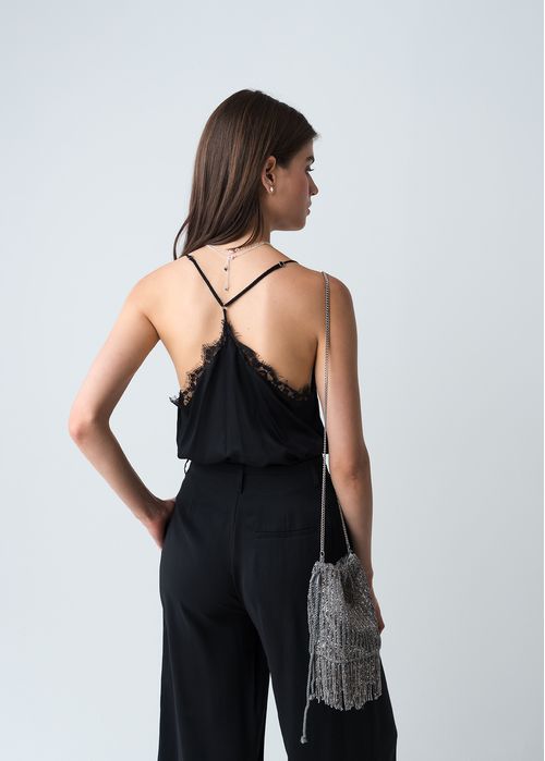 Camisa de tiras con encaje