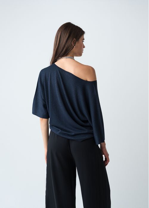 Camisa tejida con brillo