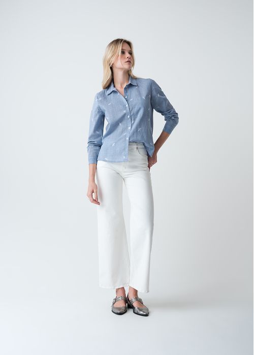 Camisa con print de flores