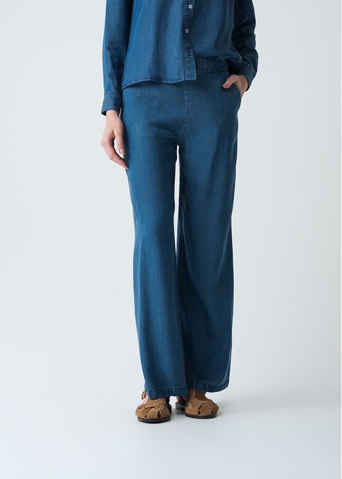 Pantalón Wide Leg con bolsillos