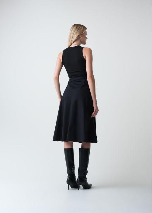 Vestido midi manga sisa