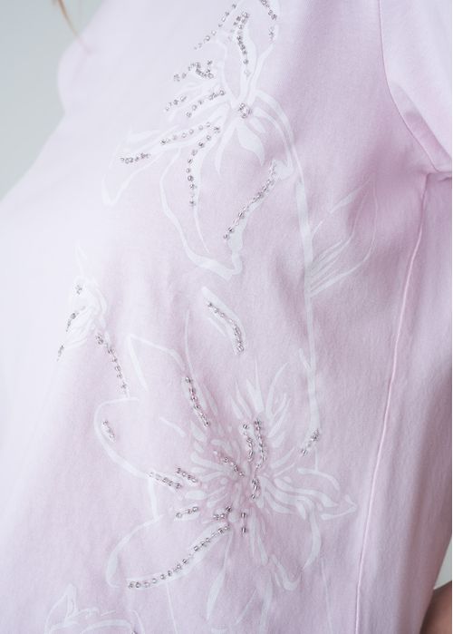 Camiseta manga corta con estampado en frente