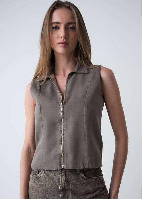 Camisa con cierre en frente