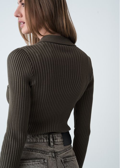 Camiseta manga larga tejida