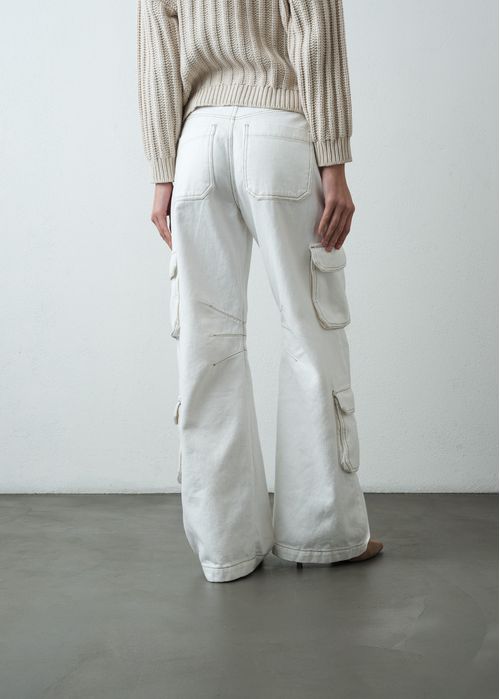 Jean Wide Leg tipo cargo