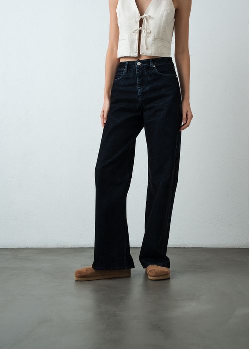 Jean Wide Leg oscuro