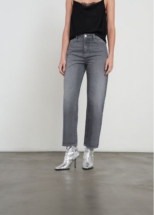 Jean Straight con brillos