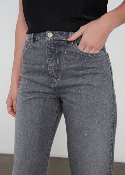 Jean Straight con brillos