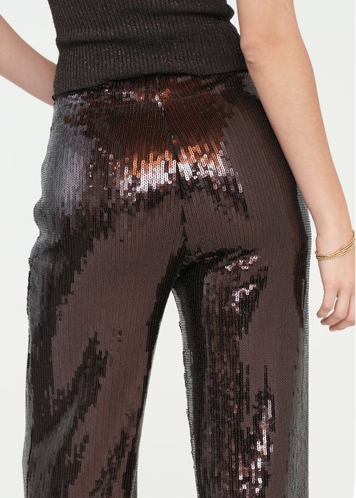 Pantalón Wide Leg de lentejuelas