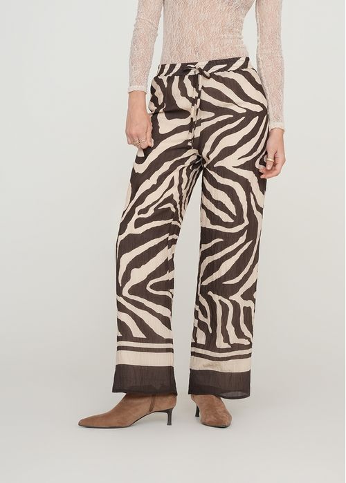 Pantalón Wide Leg de animal print