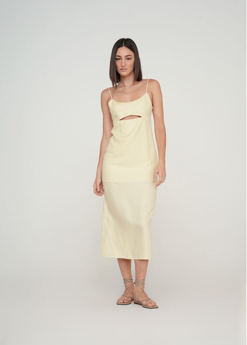 Vestido midi con escote