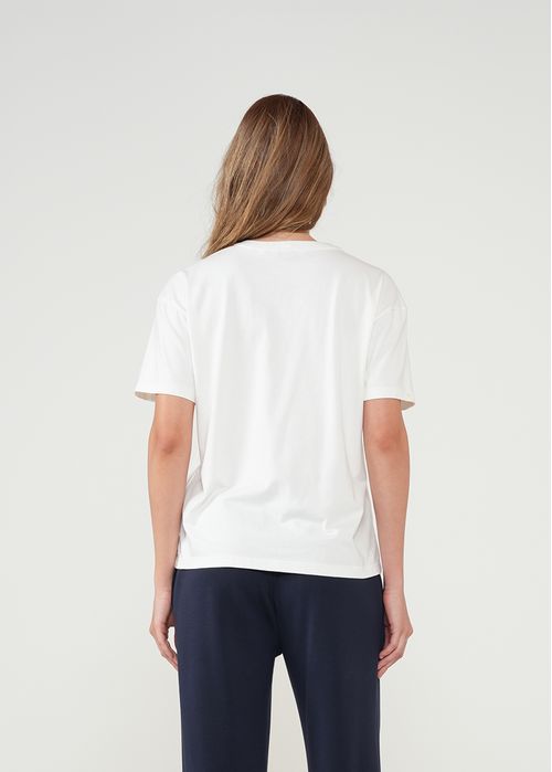 Camiseta básica estampada