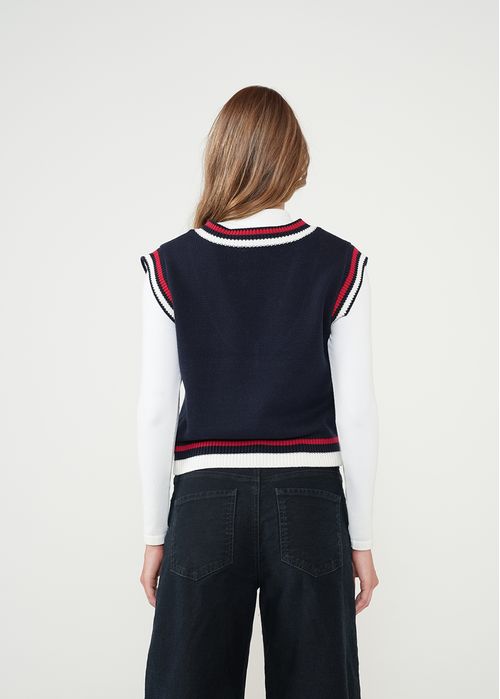 Camiseta tejida tipo chaleco