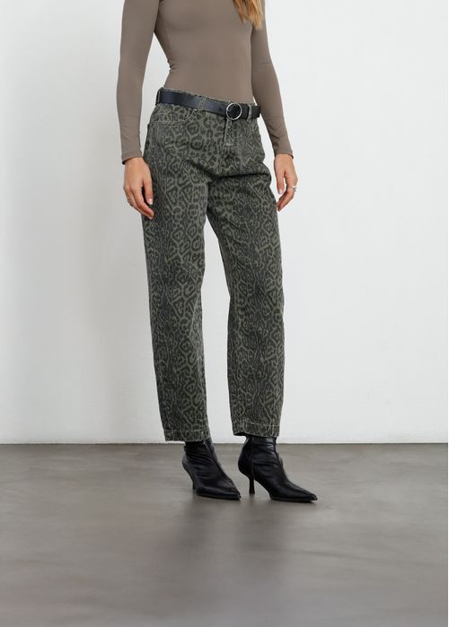 Jean Baggy en animal print