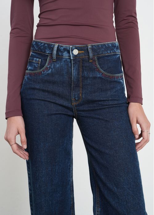 Jean Straight con efecto desgastado