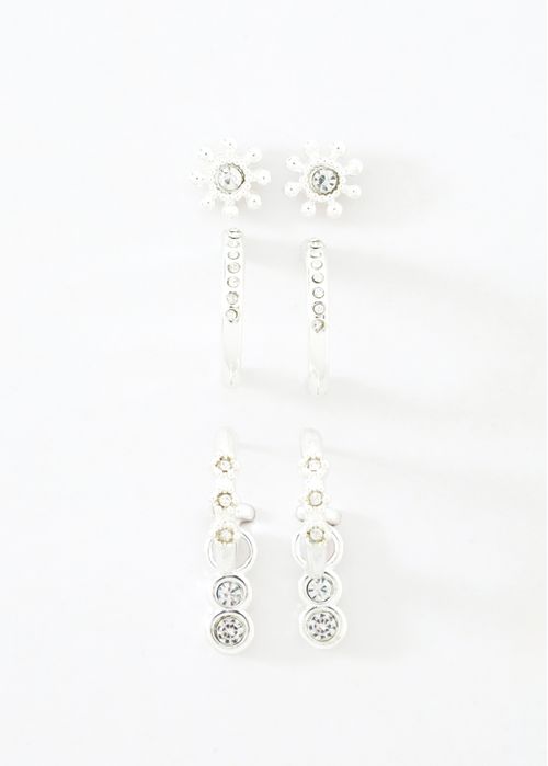 Set de aretes con brillo