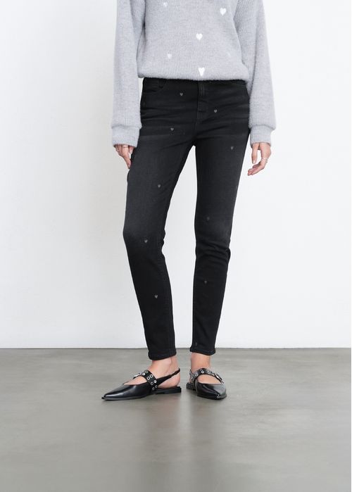 Jean Skinny con mini corazones