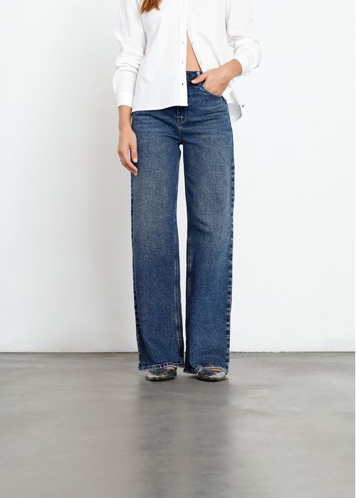 Jean Wide Leg con desvanecido