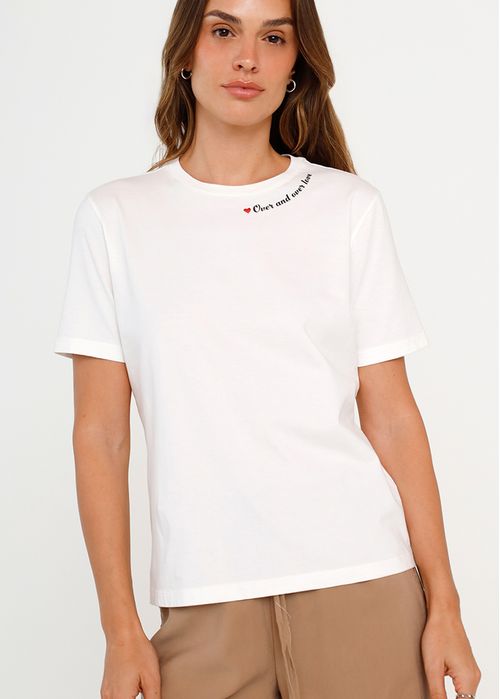 Camiseta básica estampada