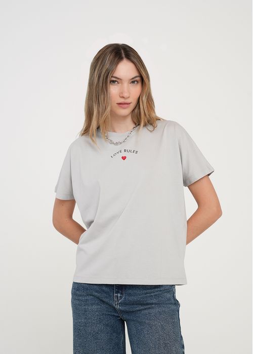 Camiseta estampada manga corta