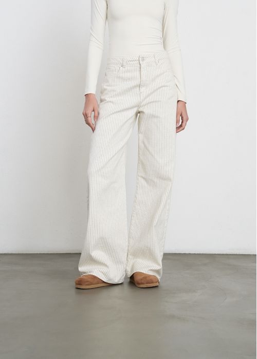 Jean Wide Leg a rayas