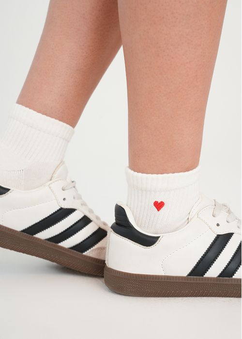 Medias X2 tobilleras con corazones