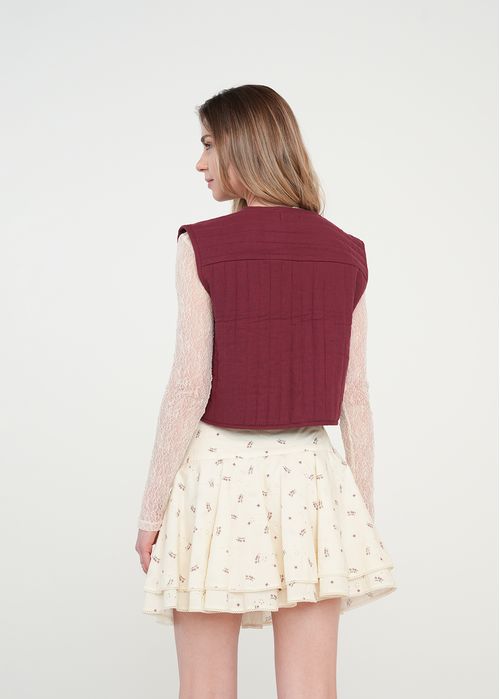 Chaleco para anudar en frente