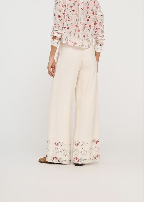 Pantalón Palazzo con diseño floral